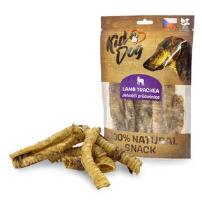 KIDDOG 100% Natural Snack, Lamm-Luftröhre (Larynx) 10 - 12 cm / 100 g